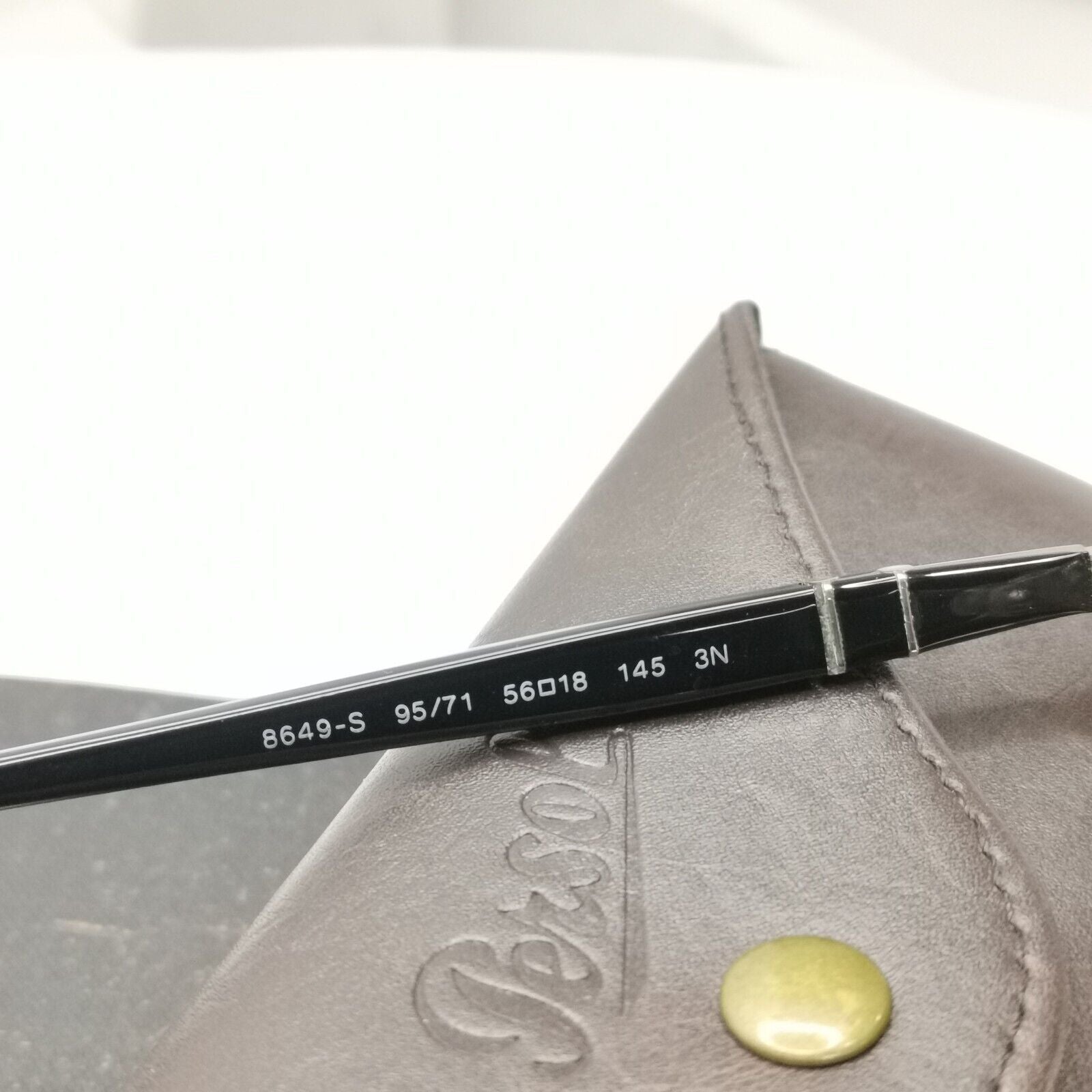 Persol Sunglasses 2015 Black Grey Gradient Pilot Vintage 8649-S 95/71 56mm