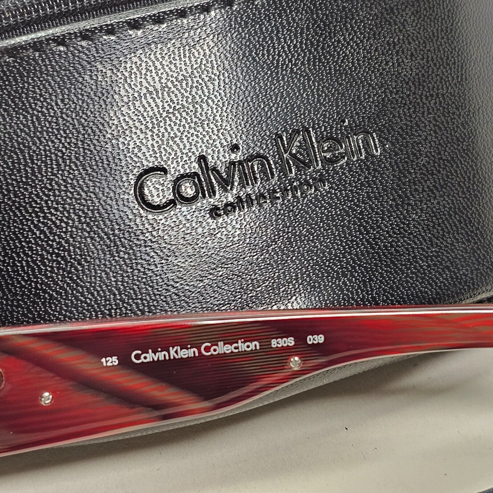 Calvin Klein Sunglasses 2005 Vintage Bordo Brown Red Wrap 830S 039 121124