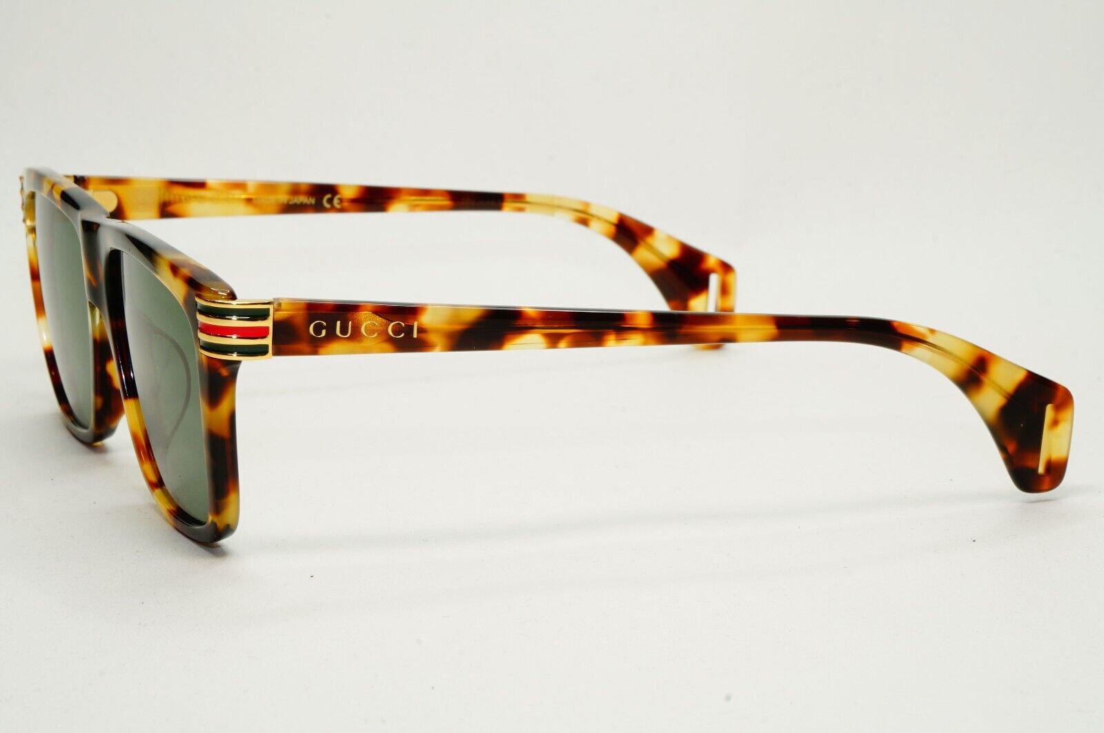 Gucci Sunglasses 2019 Brown Tortoiseshell Green Square GG 0527O 003 54mm 270924