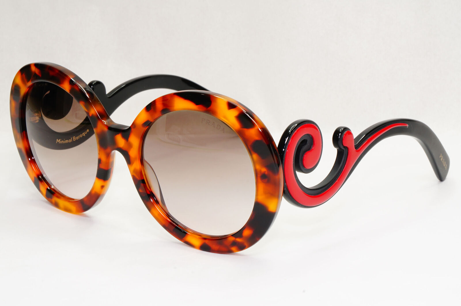 Prada Sunglasses Baroque Swirl Brown Red Gradient PR08TS SPR 08T VAH-4K0 141223