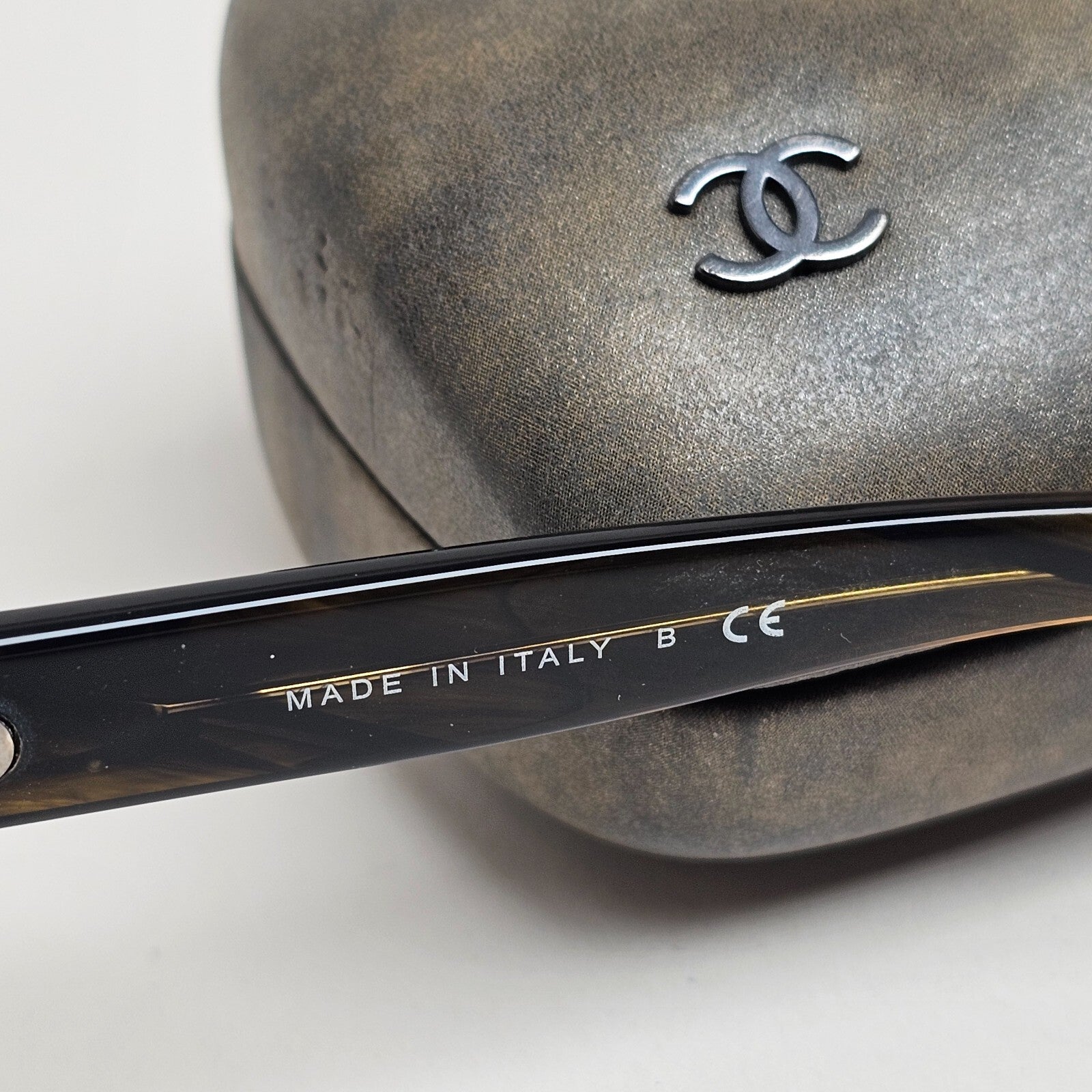 Chanel Sunglasses Olive Marble Green Brown 5359 c.1568/Y9 54mm 100325