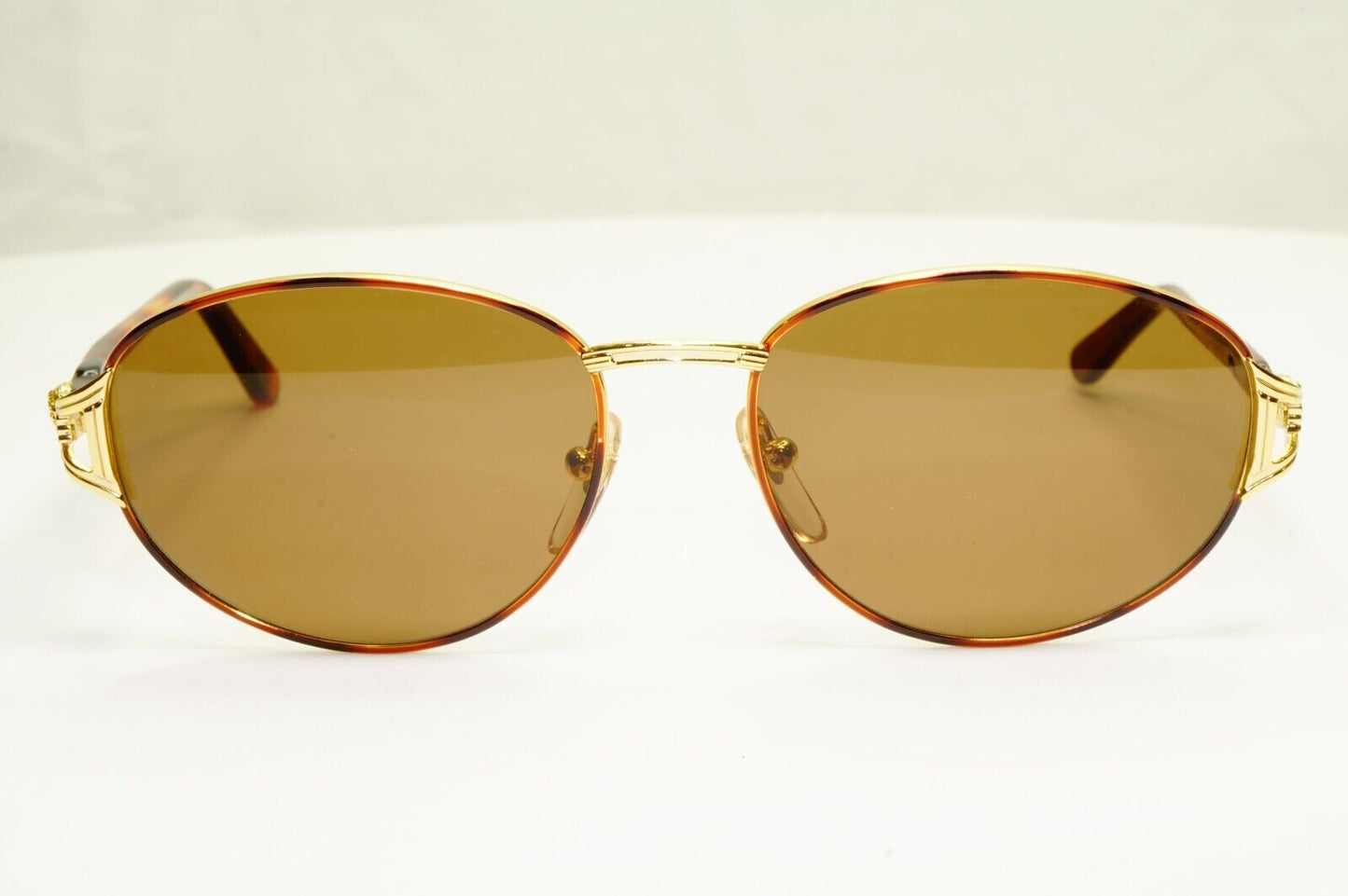 Gianni Versace Sunglasses 1995 Vintage Gold Medusa Brown Retro MOD G28 COL 14L A