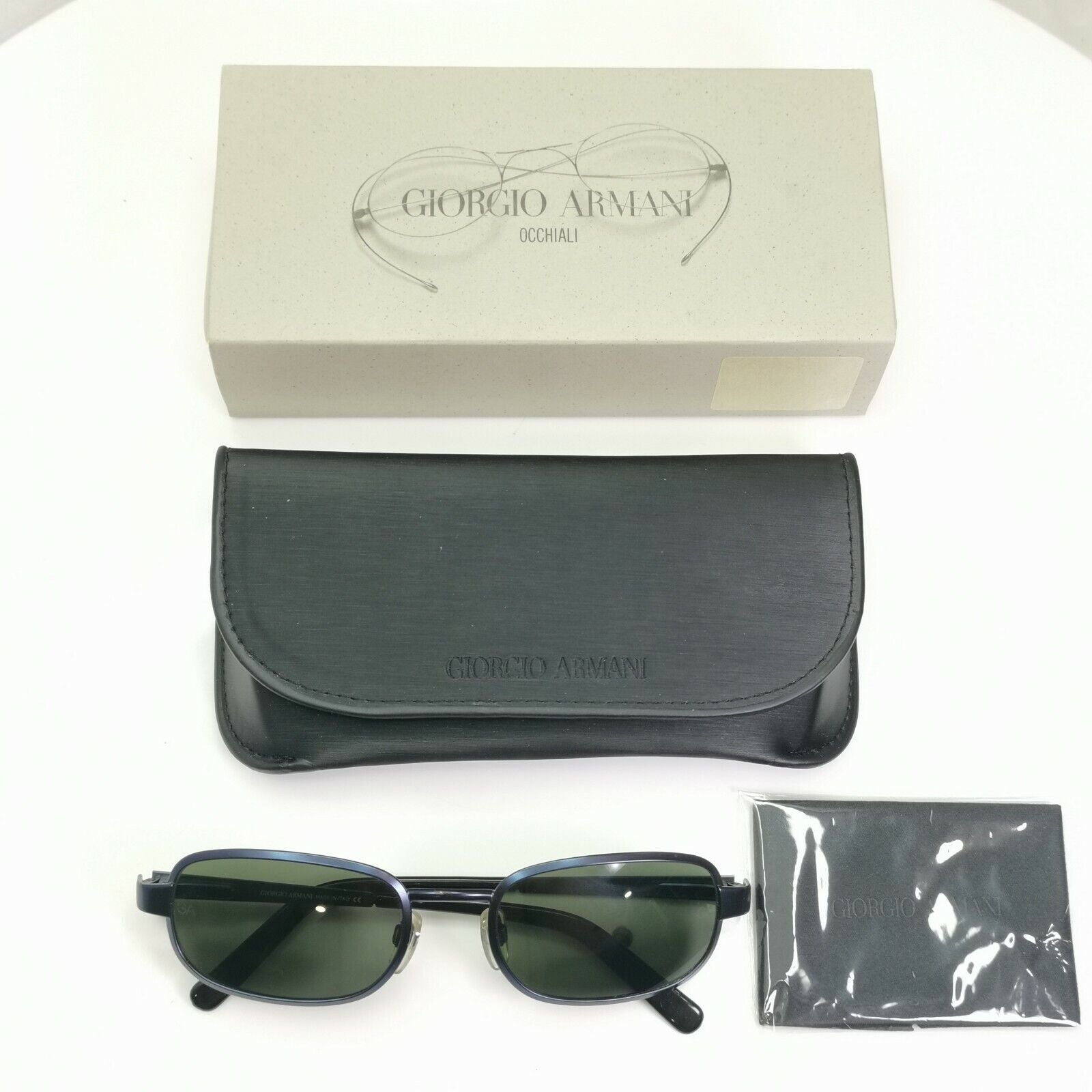 Authentic Giorgio Armani Vintage Year 1997 Sunglasses Mens Blue Metal 669 1013