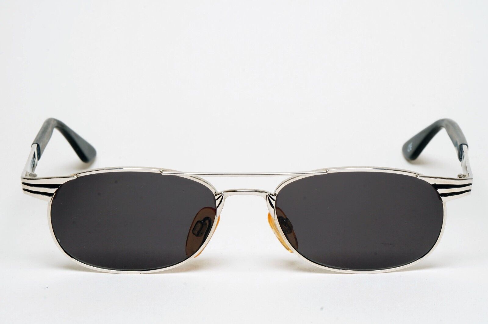 Versus Sunglasses 1996 by Gianni Versace Vintage Silver Black MOD F17 COL 12M