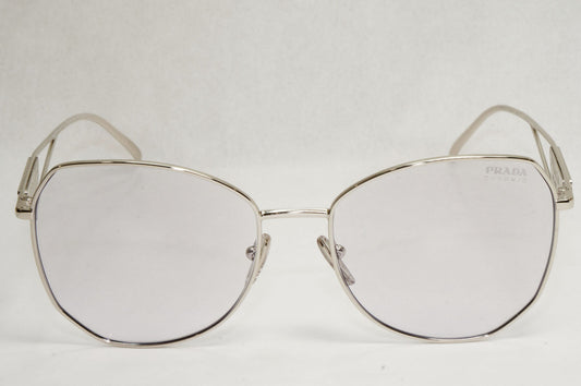 Prada Sunglasses Photochromic Grey Silver Triangle PR57YS SPR 57Y 1BC-07D