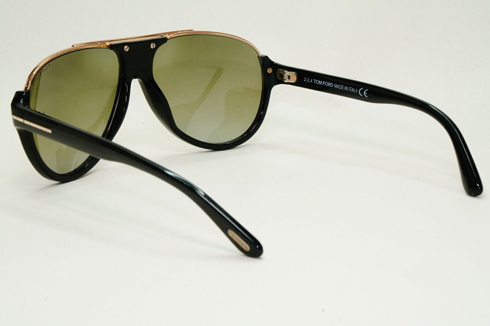 Tom Ford Sunglasses Dimitry Black Gold Green Pilot FT0334 TF 334 01P 311024