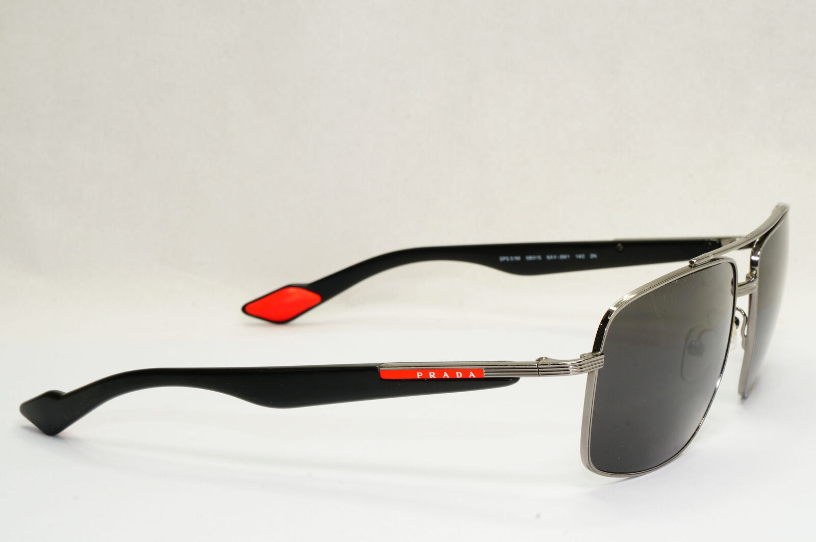 Prada Sunglasses 2011 Vintage Pilot Black Silver PS51MS SPS 51M 5AV-3M1 190224