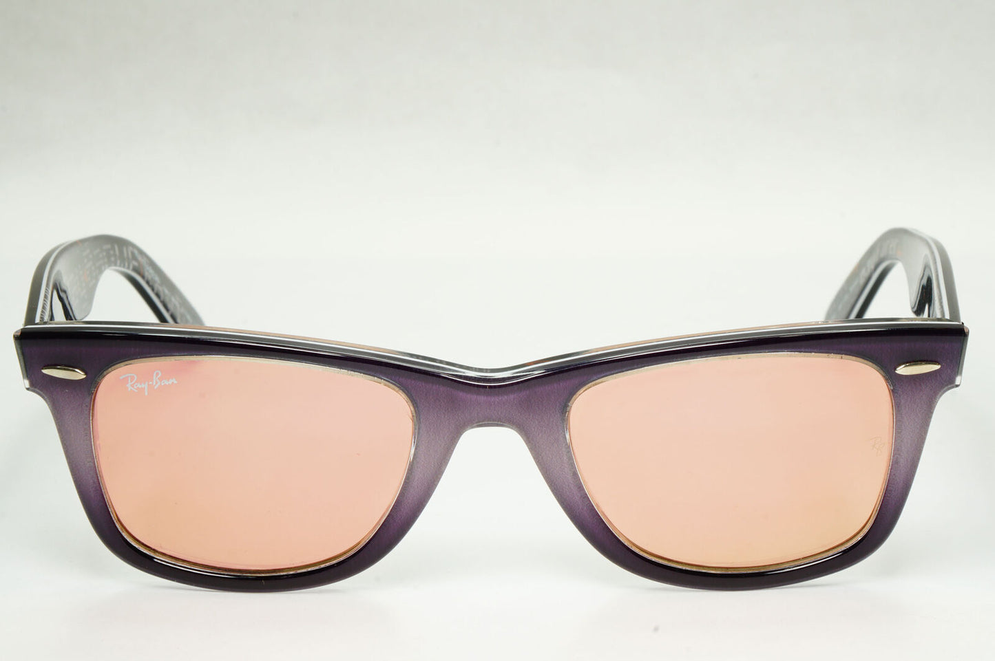 Ray-Ban Wayfarer Sunglasses Prints Pink Copper Mirror RB 2140 1201/Z2 310323