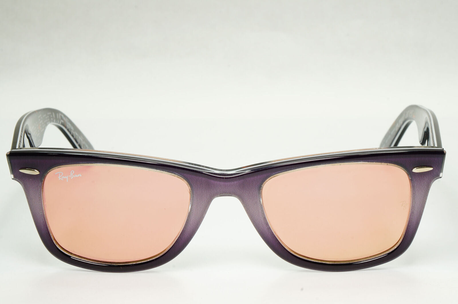 Ray-Ban Wayfarer Sunglasses Prints Pink Copper Mirror RB 2140 1201/Z2 310323
