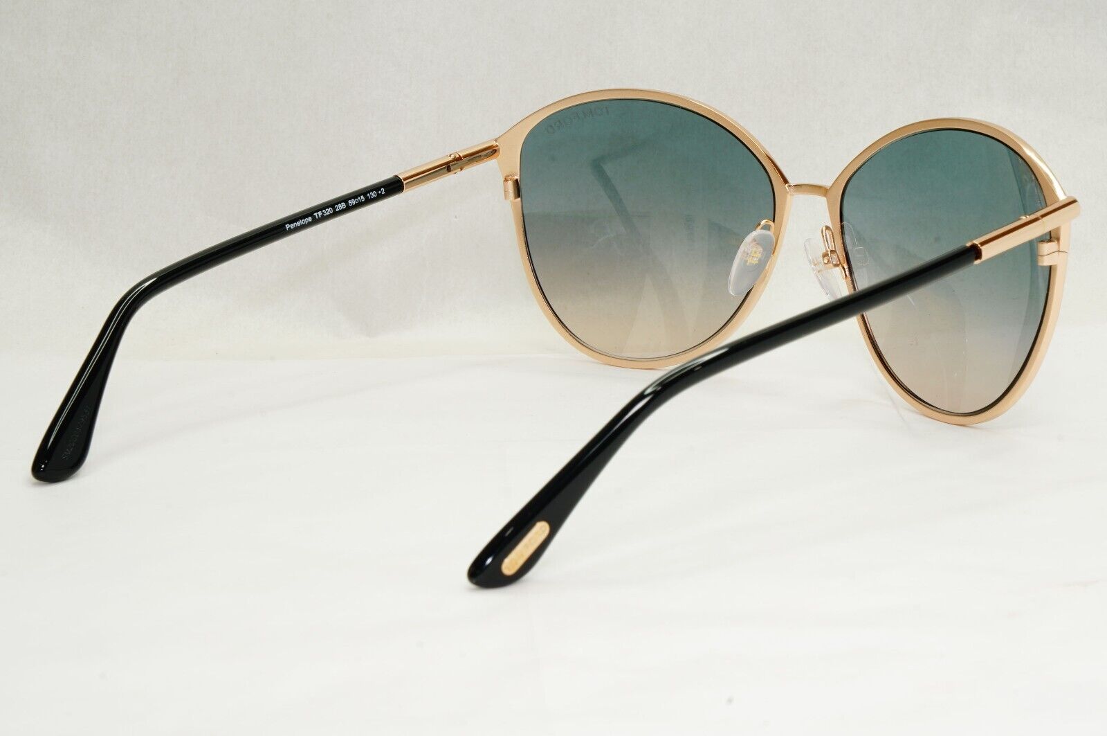 Tom Ford Sunglasses Penelope Black Gold Teal Blue Grey FT0320 TF 320 28B [B]