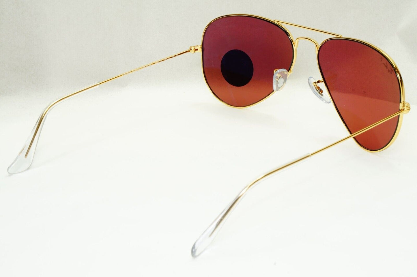 Ray-Ban Sunglasses Aviator Polarised Gold Dull Rose Purple RB 3025 9196/AF 50mm