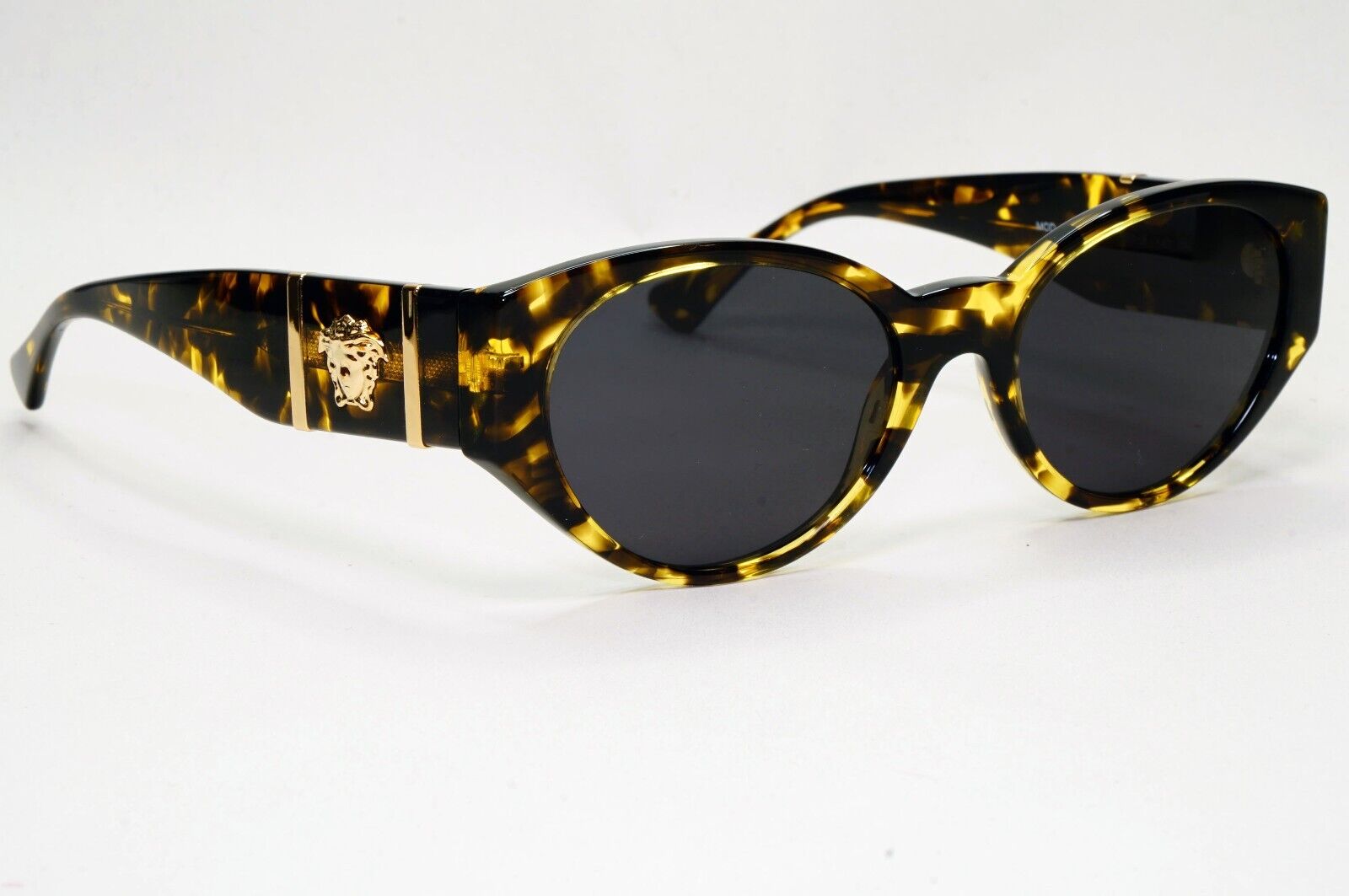 Versace Sunglasses Brown Black Gold Havana Marble Medusa MOD VE 3345 5428 52mm