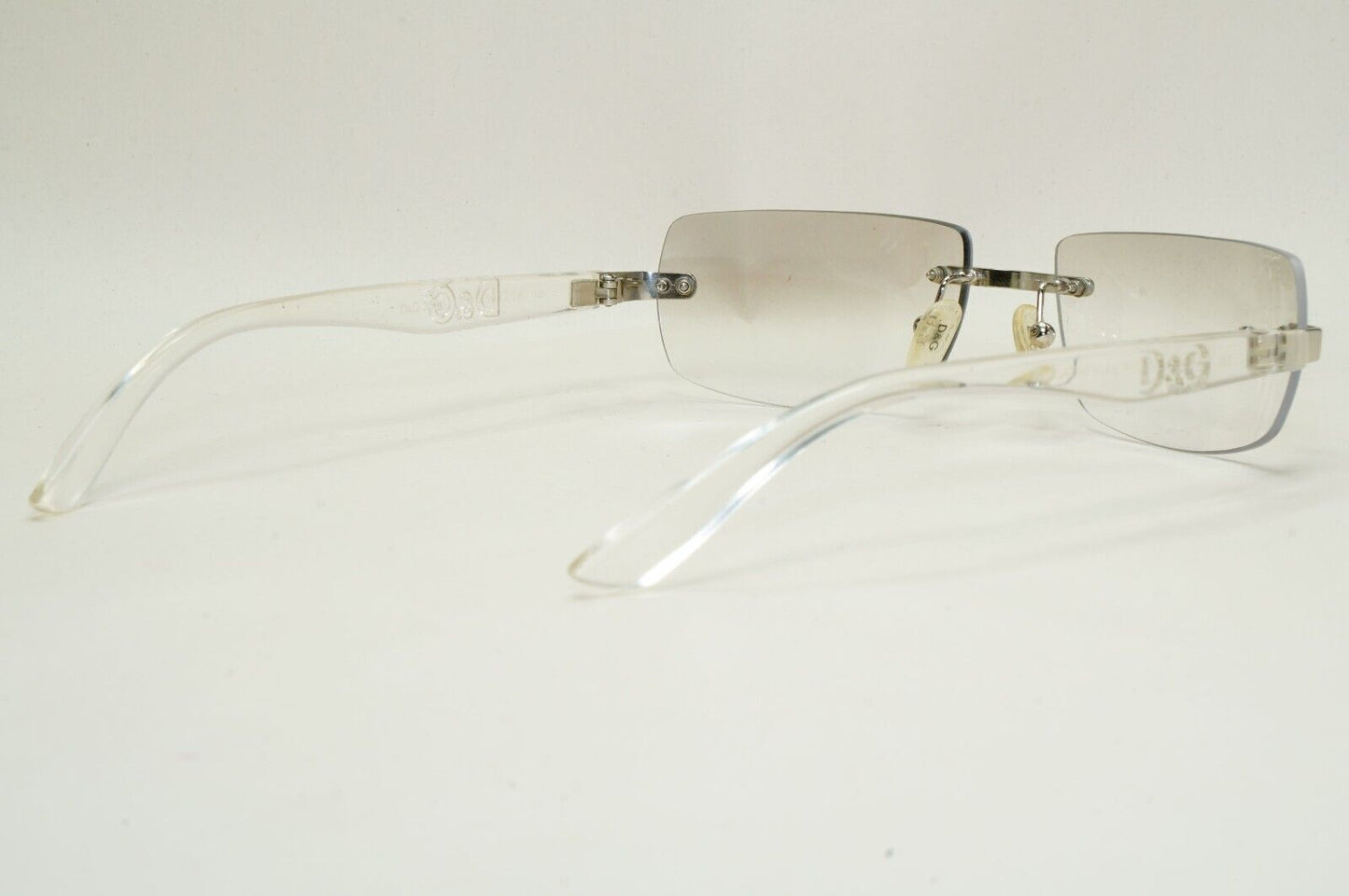 Dolce & Gabbana Sunglasses 2006 Vintage Rimless Silver Clear D&G 2066 753 081124