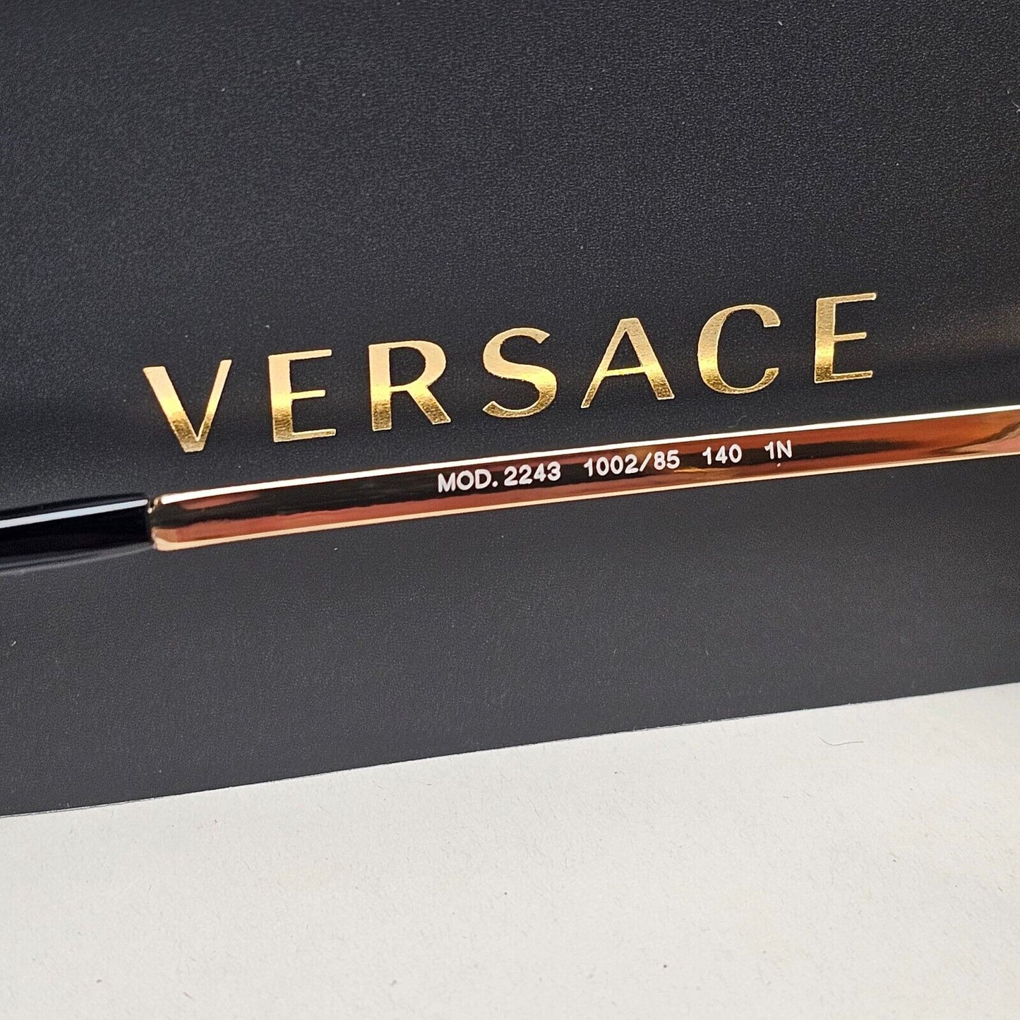 Versace Sunglasses Gold Yellow Pilot Shield Medusa Visor MOD VE 2243 1002/85