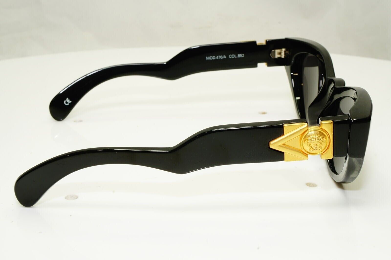 Gianni Versace Sunglasses 1996 Vintage Black Gold Medusa MOD 476/A COL 852