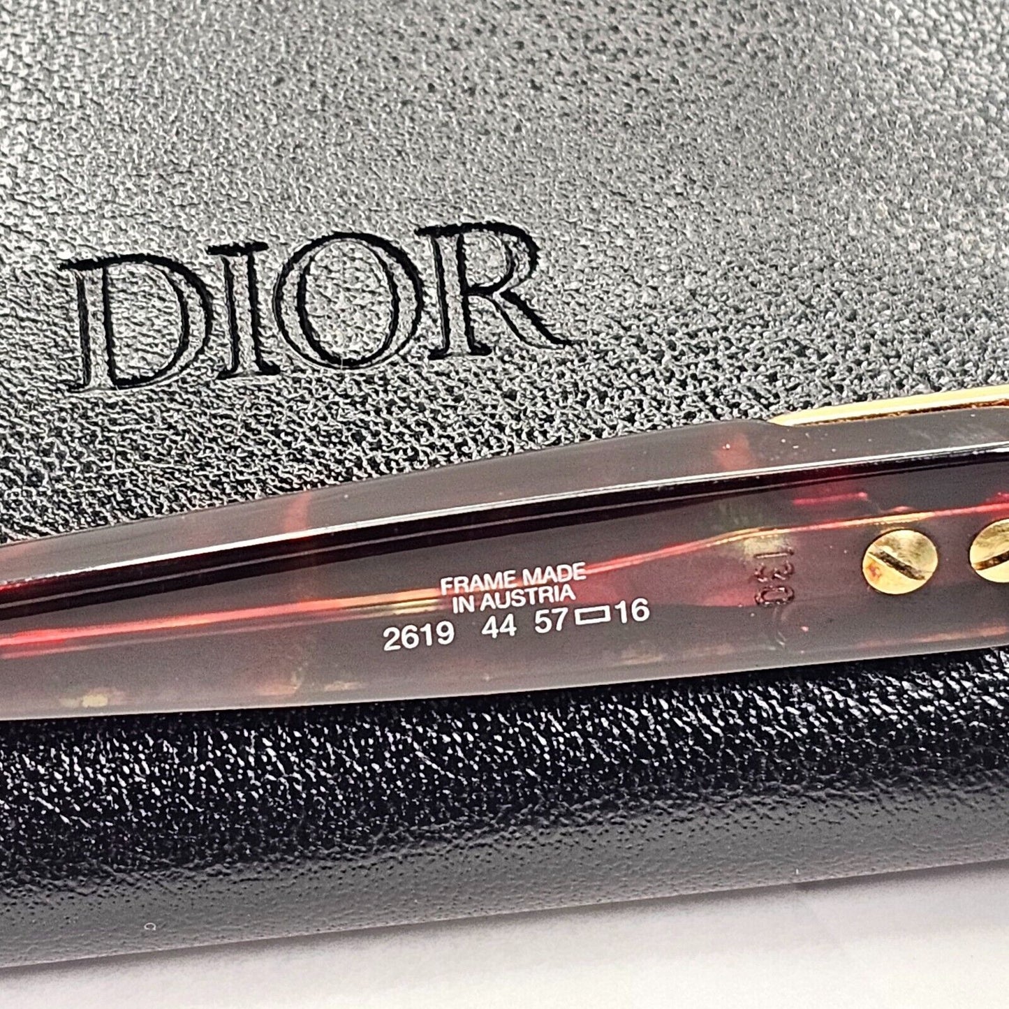 Dior Sunglasses 1990s Austria Gold Diamante Crystal Blue Mirror 2619 44 180324