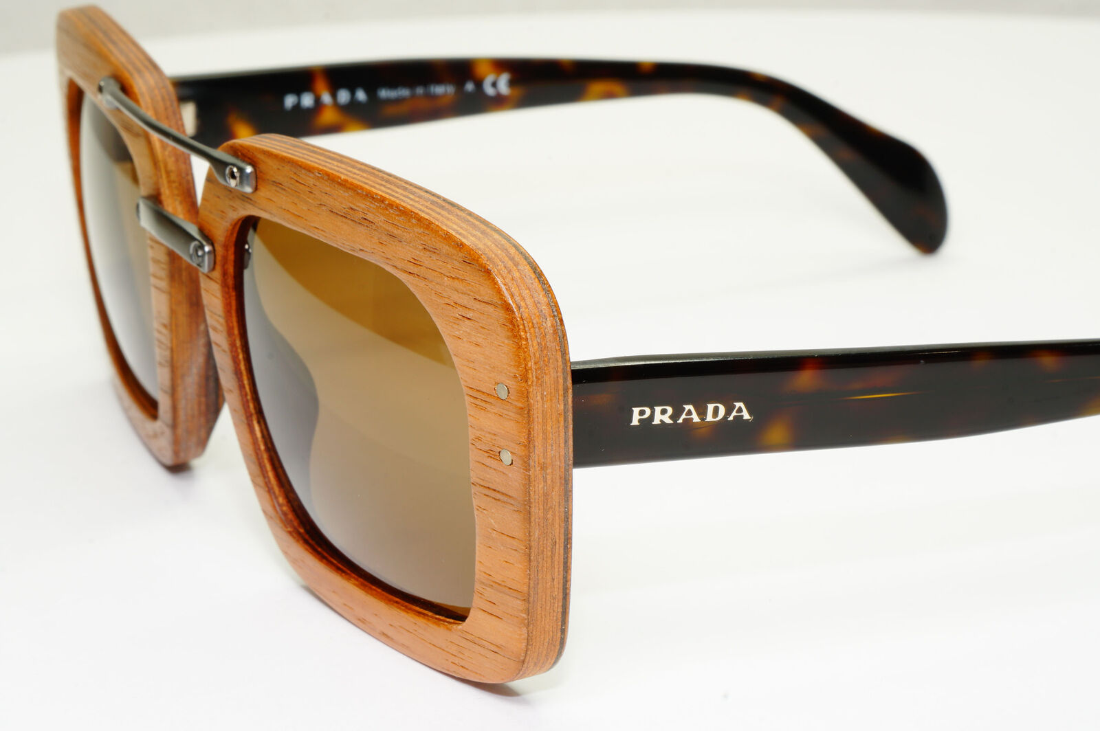 Prada 2015 Wood Sunglasses Brown Square Fashion PR30RS SPR 30R IAM-6S1 290323