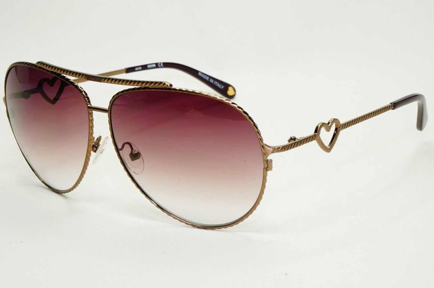 Moschino Sunglasses 2005 Vintage Pilot Bronze Brown Gradient MO538 04 101124