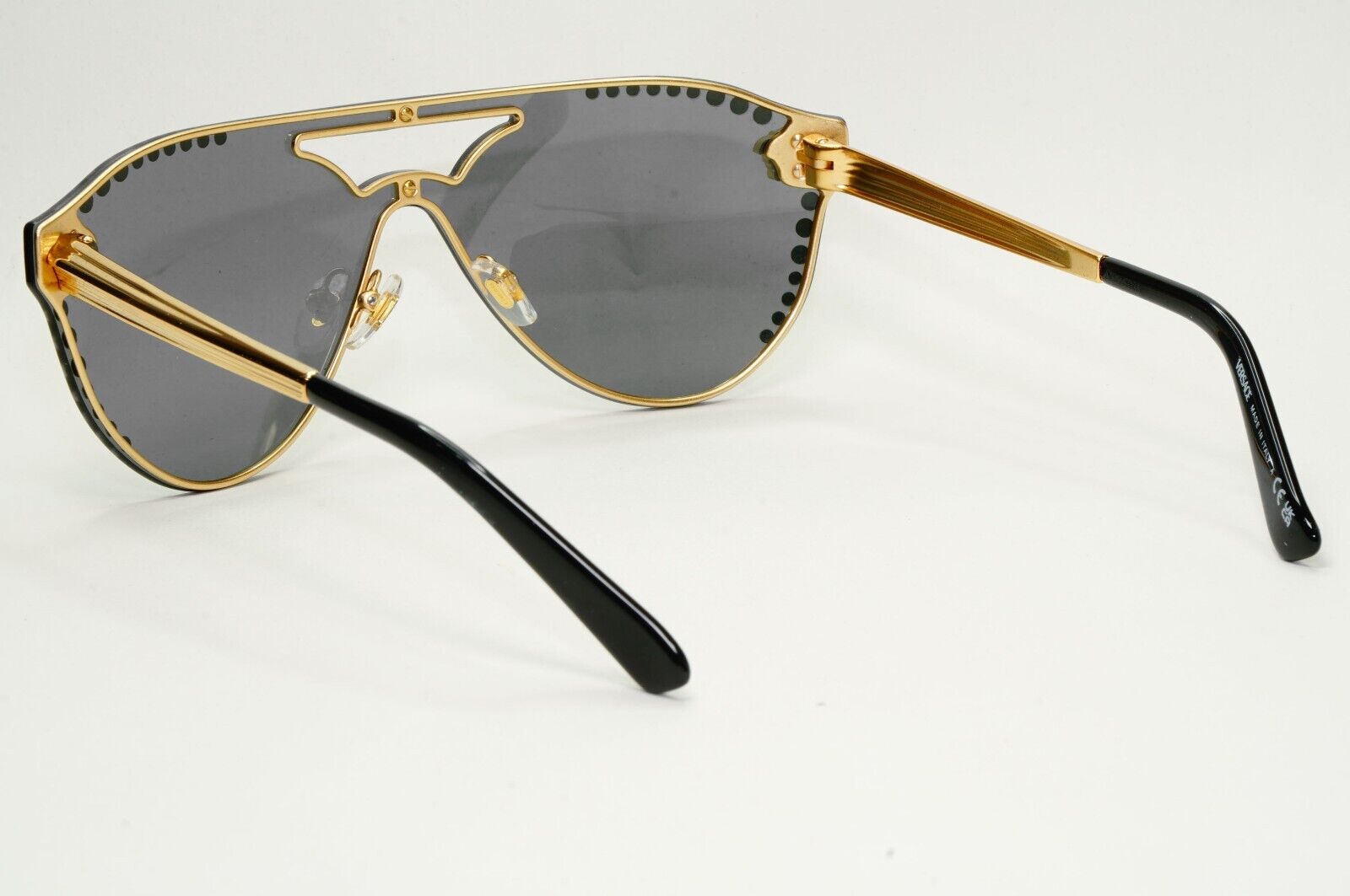 Versace Sunglasses Gold Diamante Medusa Grey Unisex MOD VE 2161-B 1002/87