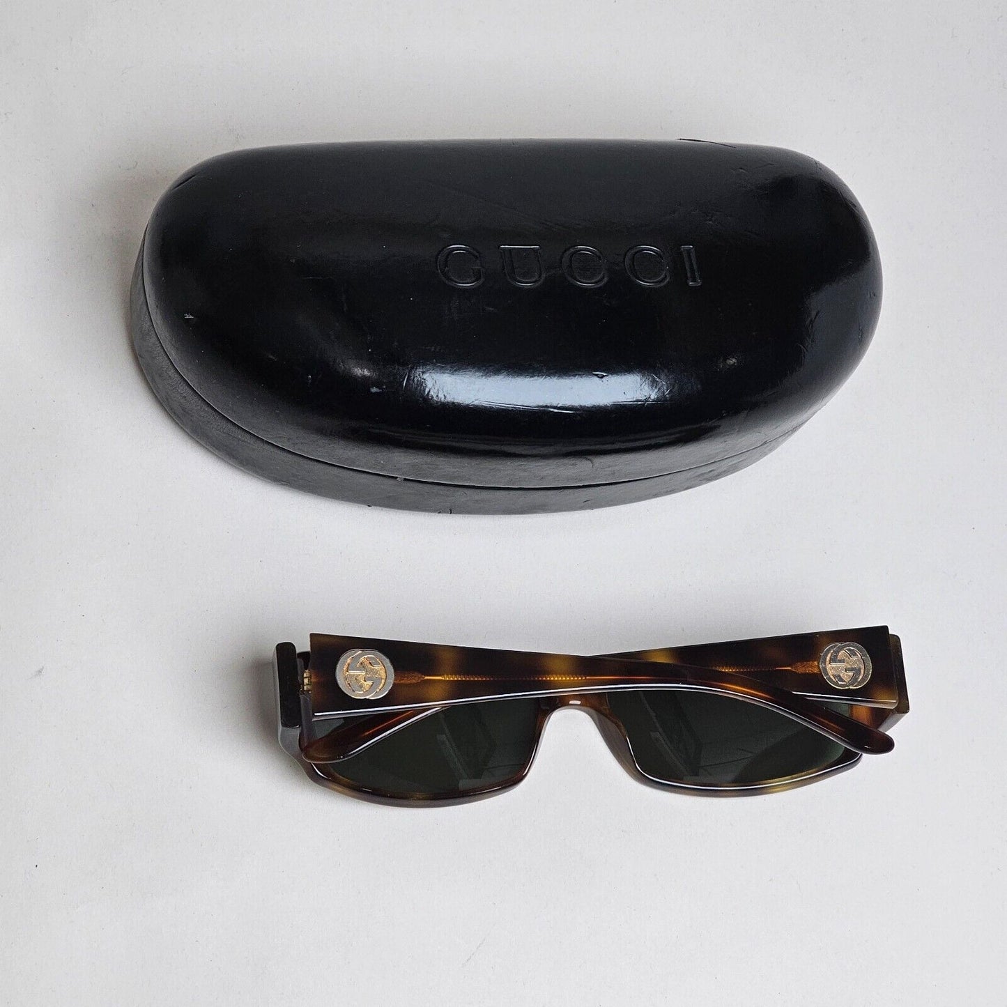 Gucci Sunglasses 1999 Vintage Brown Tortoise Green GG 1482/S 05L 55mm 180125