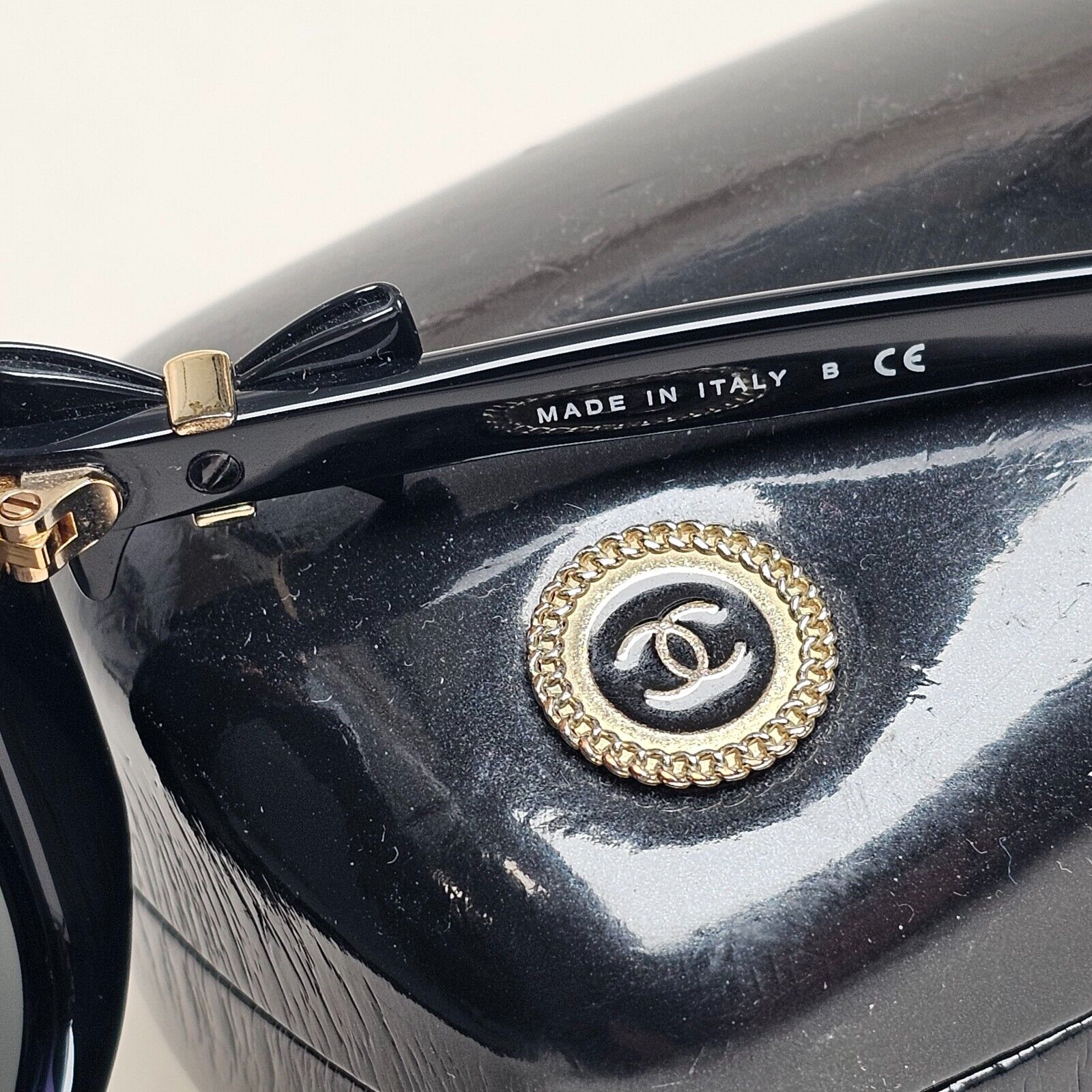 Chanel Sunglasses 2011 Bows Vintage Black Square 5171-A c.888/3F 220125
