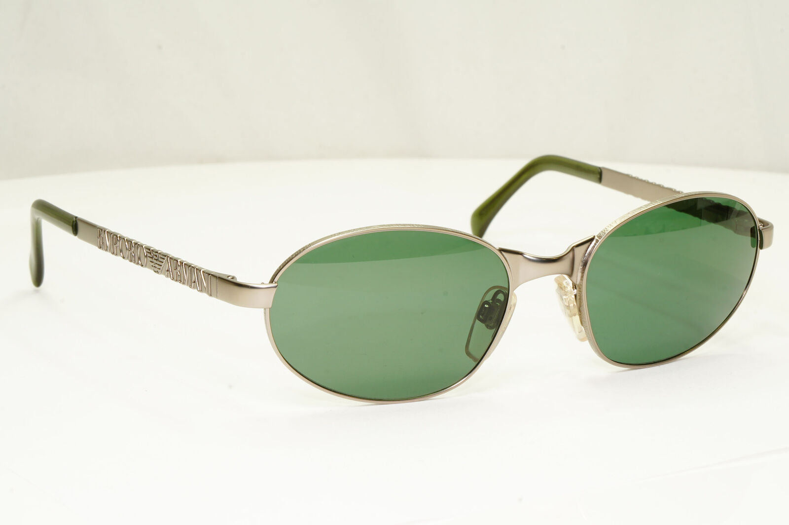 Emporio Armani 1997 Vintage Sunglasses Mens Womens Metal Silver Square 107-S 815