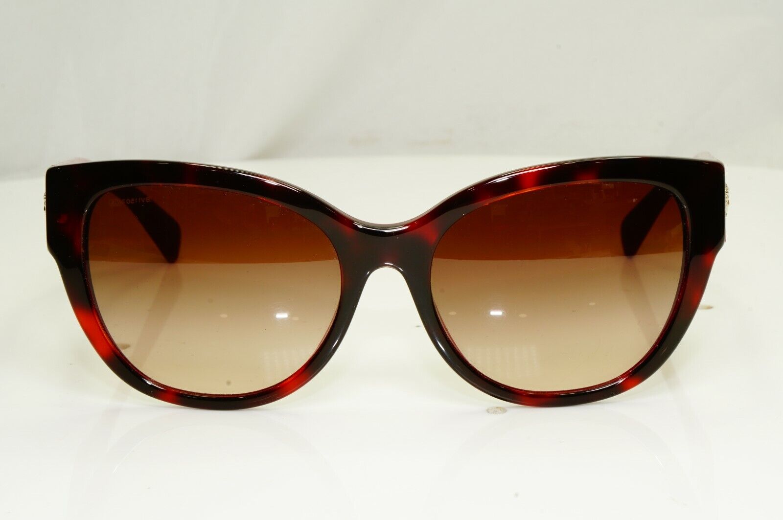 Versace Burgundy Brown Sunglasses Womens Gold Medusa 4314 5184/13 Dark Red