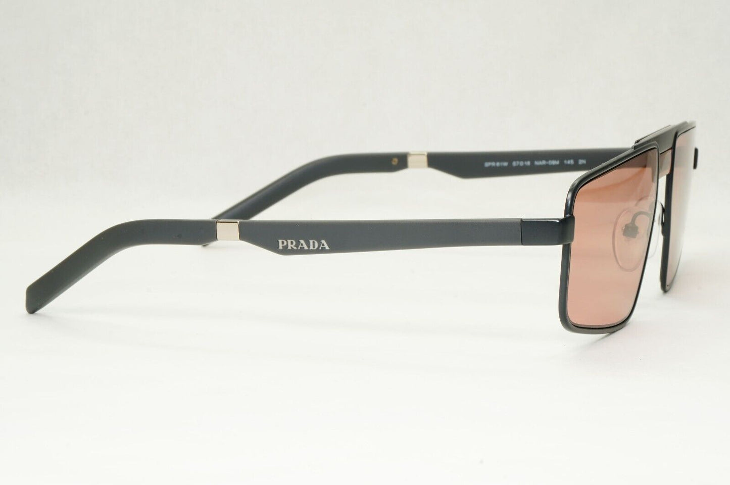 Prada Sunglasses Grey Dark Violet Burgundy Matte PR61WS SPR 61W NAR-08M 57mm