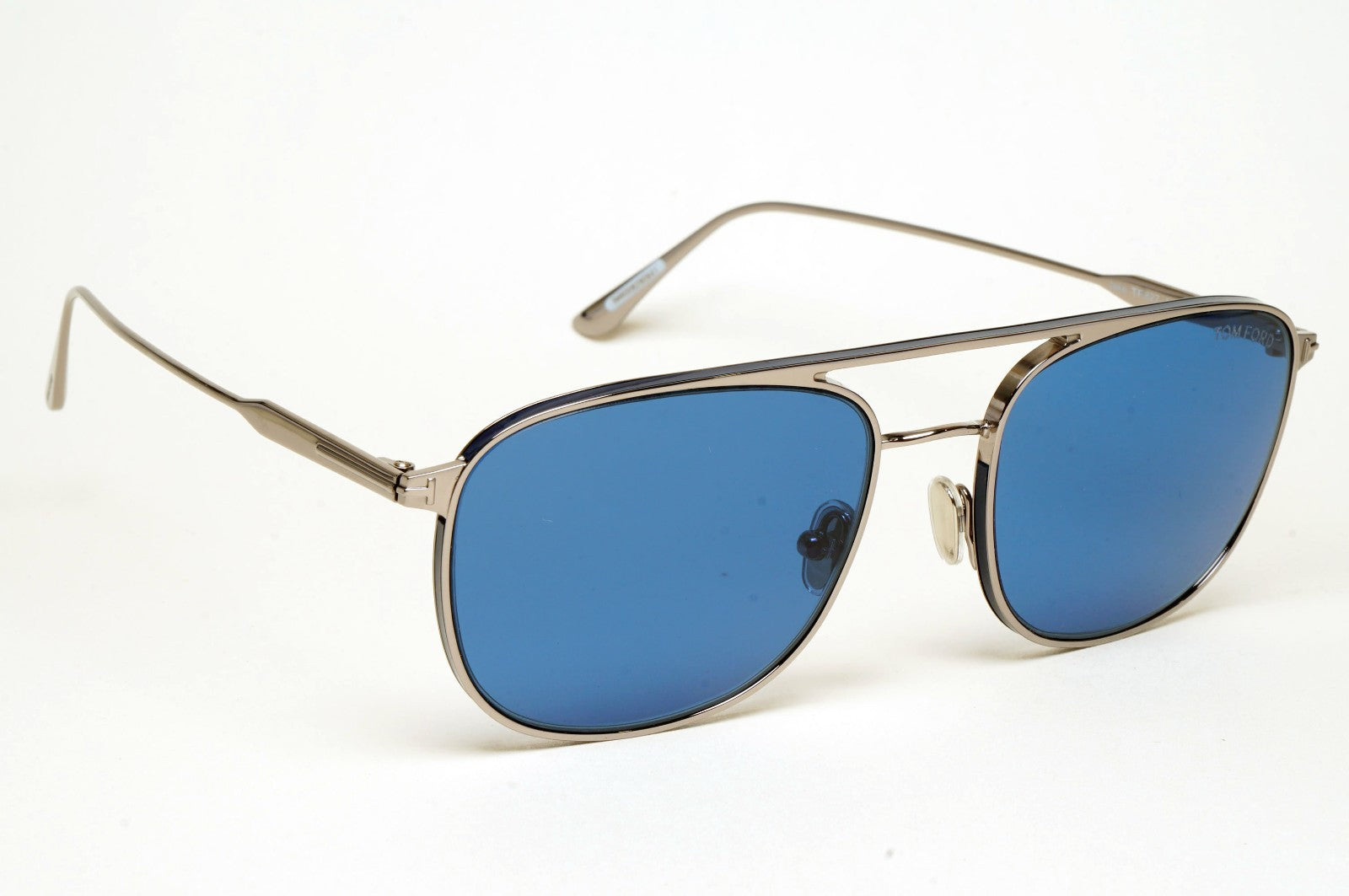 Tom Ford Sunglasses Jake Pilot Metal Blue Ruthenium Silver FT0827 TF 827 14V
