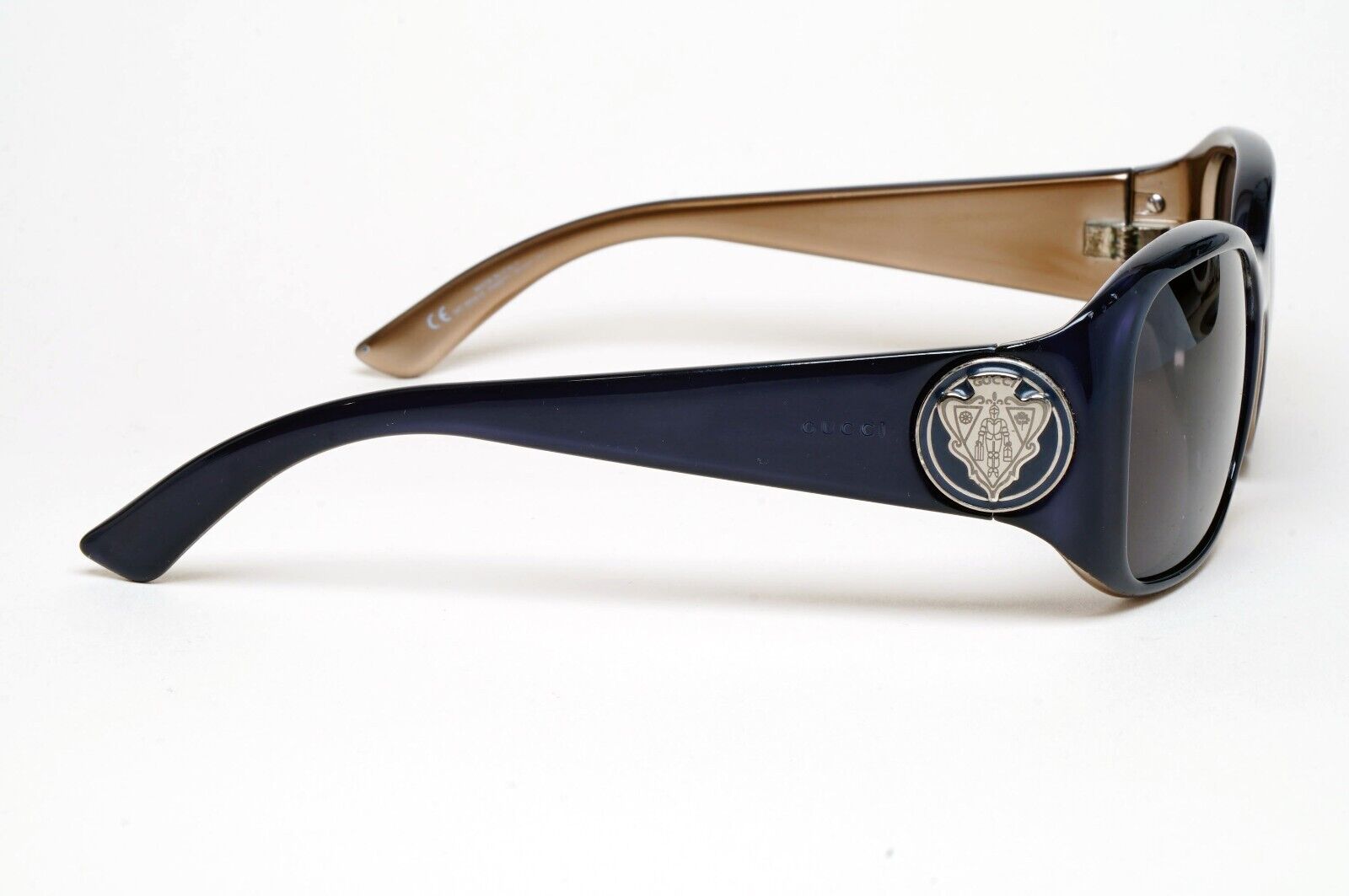Gucci Sunglasses 2005 Vintage Dark Blue Black Square GG 3026/S OWB7V 56mm 060125