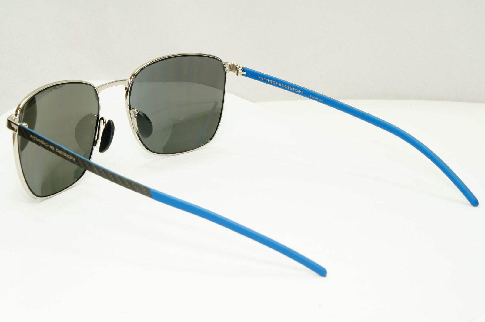 Porsche Design Carbon Fibre Sunglasses Blue Palladium Silver Mirror P8910 D 58mm