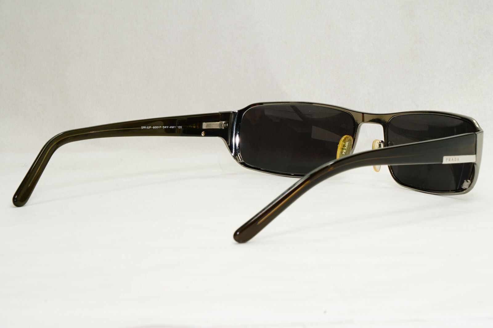 Prada Sunglasses 2006 Vintage Gunmetal Brown Olive PR52FS SPR 52F 5AV-4M1 180124