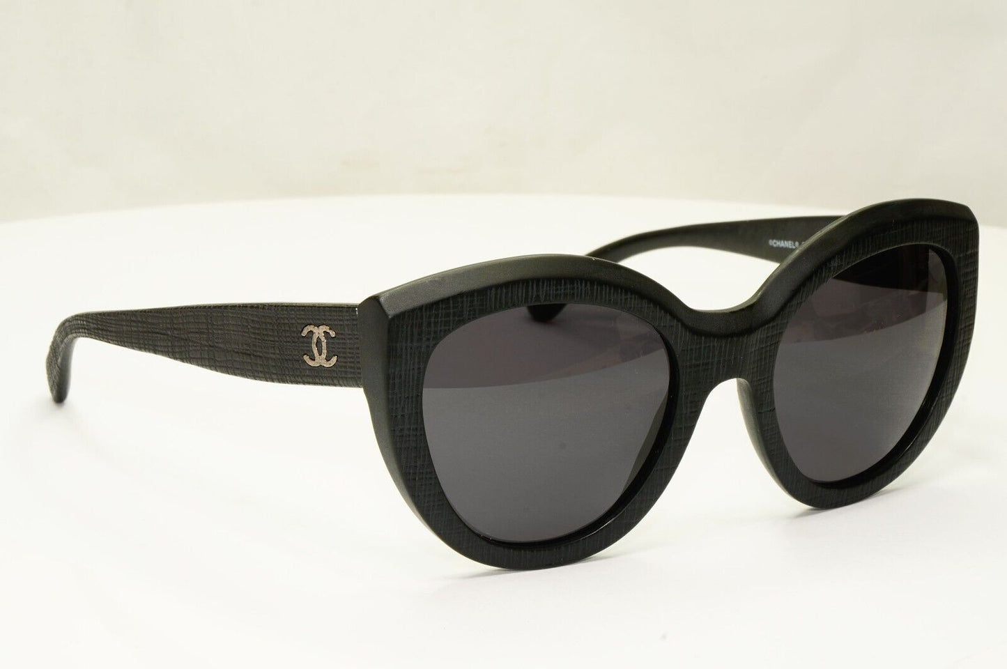 Chanel Sunglasses Matte Black Square Tweed Pattern 5331 c.501/S8 140124