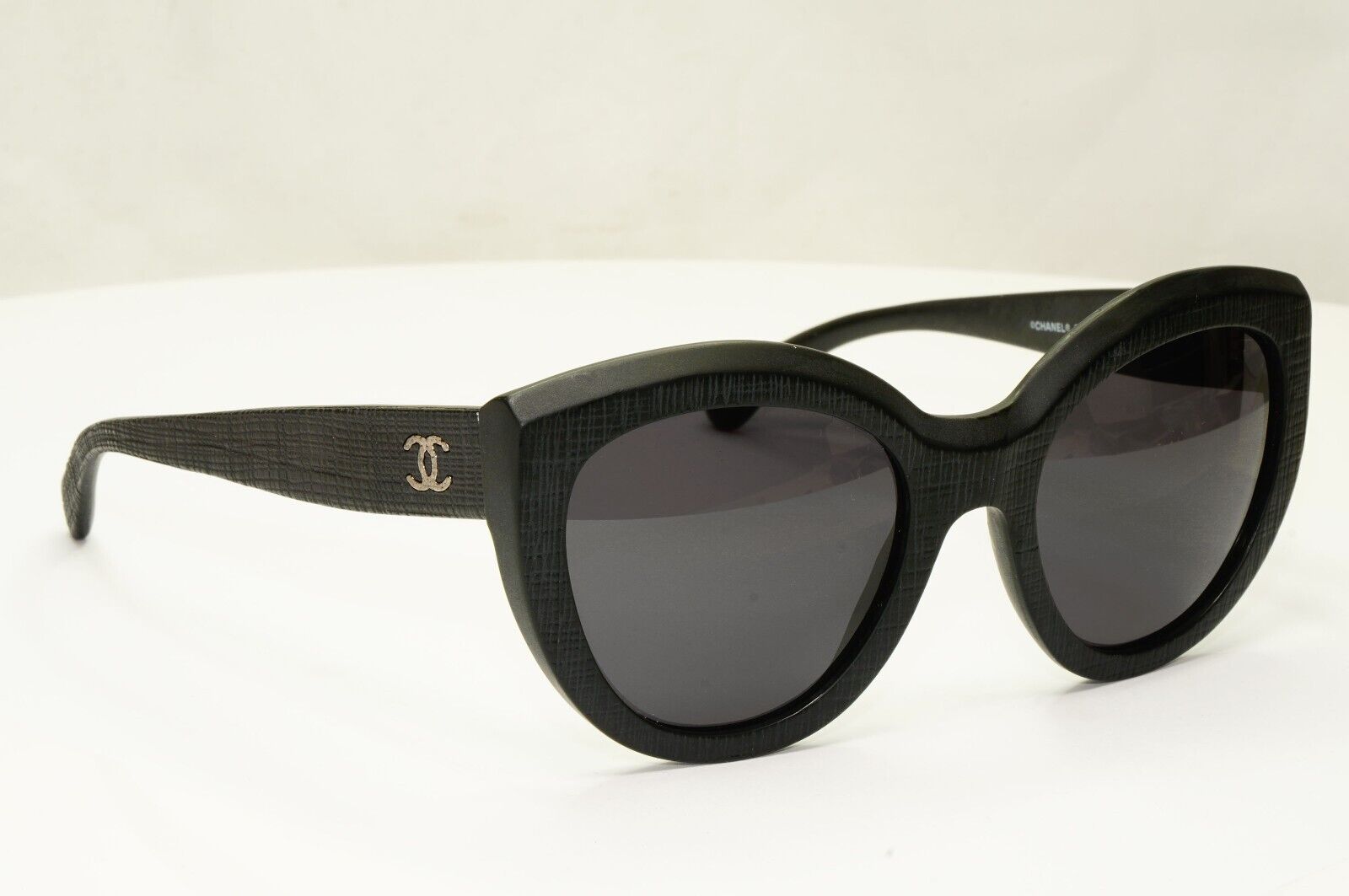 Chanel Sunglasses Matte Black Square Tweed Pattern 5331 c.501/S8 140124