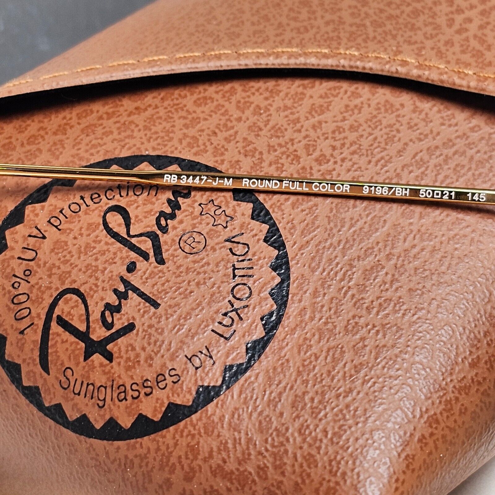 Ray-Ban Sunglasses Round Full Color Green Gold Gradient RB 3447-J-M 9196/BH 50mm