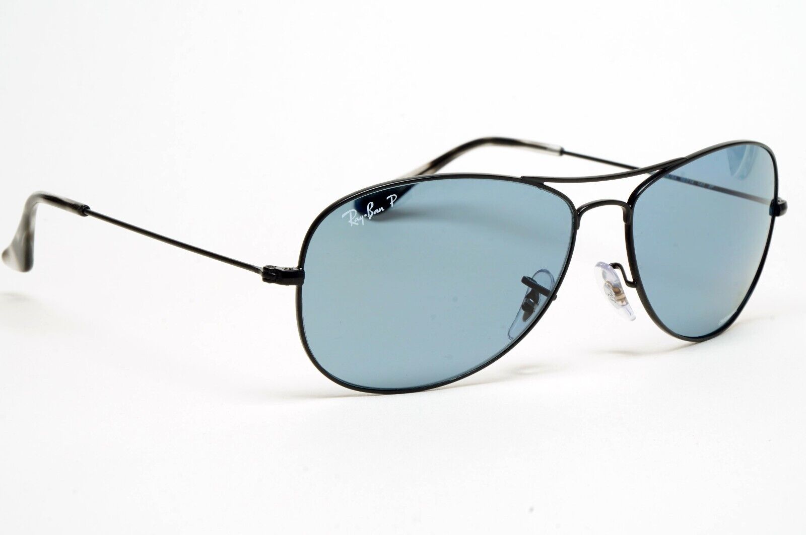 Ray-Ban Sunglasses Polarized Chromance Black Blue Pilot RB 3562 006/BA 59mm [a]