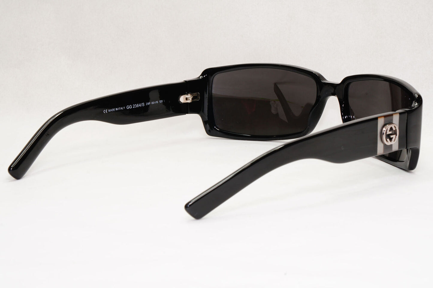 Gucci Sunglasses 2006 Vintage Black Rectangle Square Retro GG 2564/S Z8P 131223