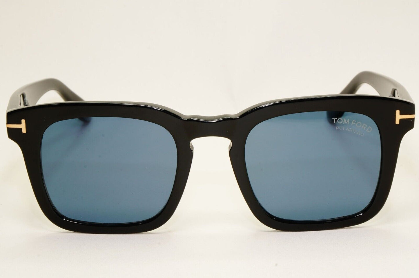 Tom Ford Sunglasses Dax Polarized Black Glossy Square Blue FT0751 TF 751 01V