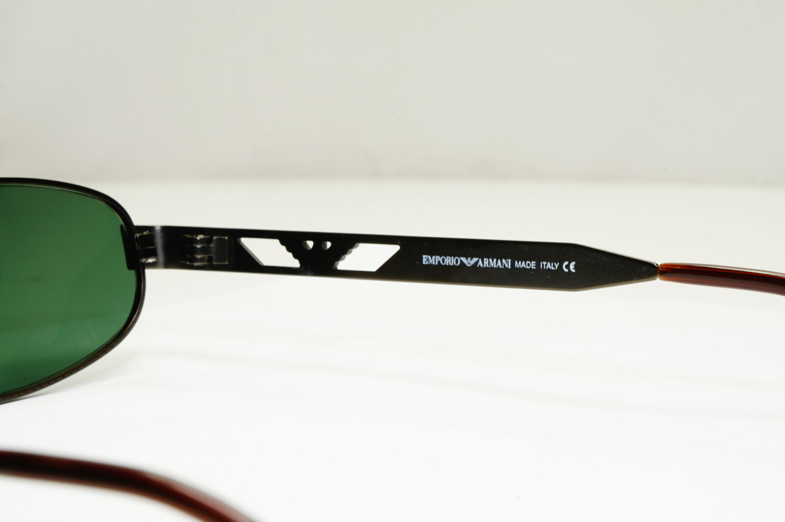 Emporio Armani Sunglasses 1997 Vintage Rectangle Bronze Green 034-S 924/29