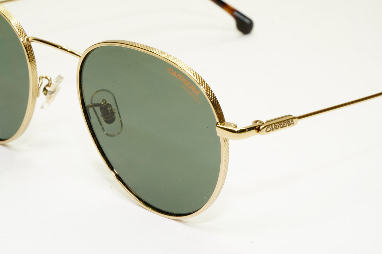 Authentic Carrera Mens Round Gold Green Memory Metal Sunglasses 216 G J5GQT