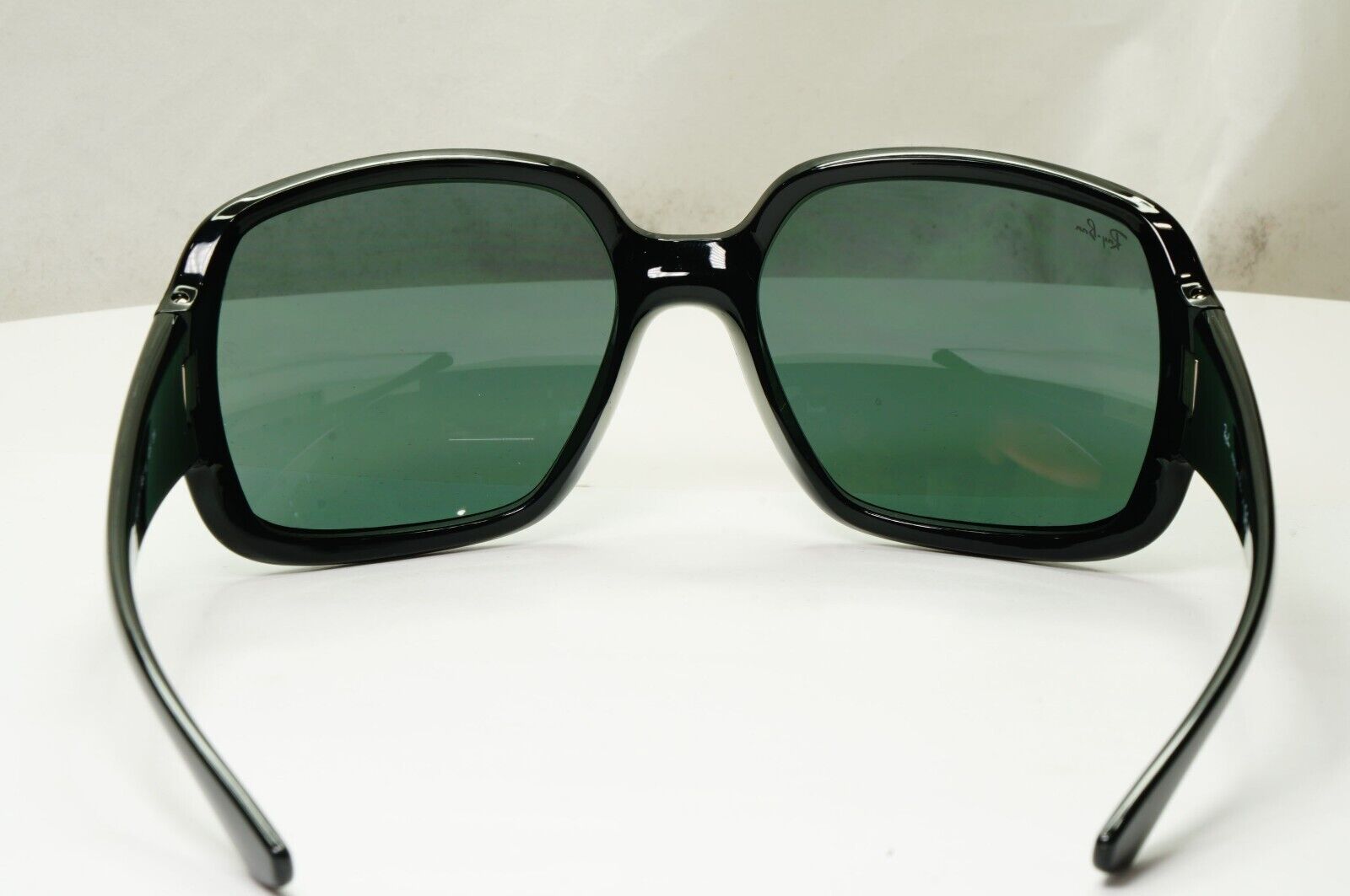 Ray-Ban Sunglasses Square Oversized Black Dark Green Powderhorn RB 4347 601/71