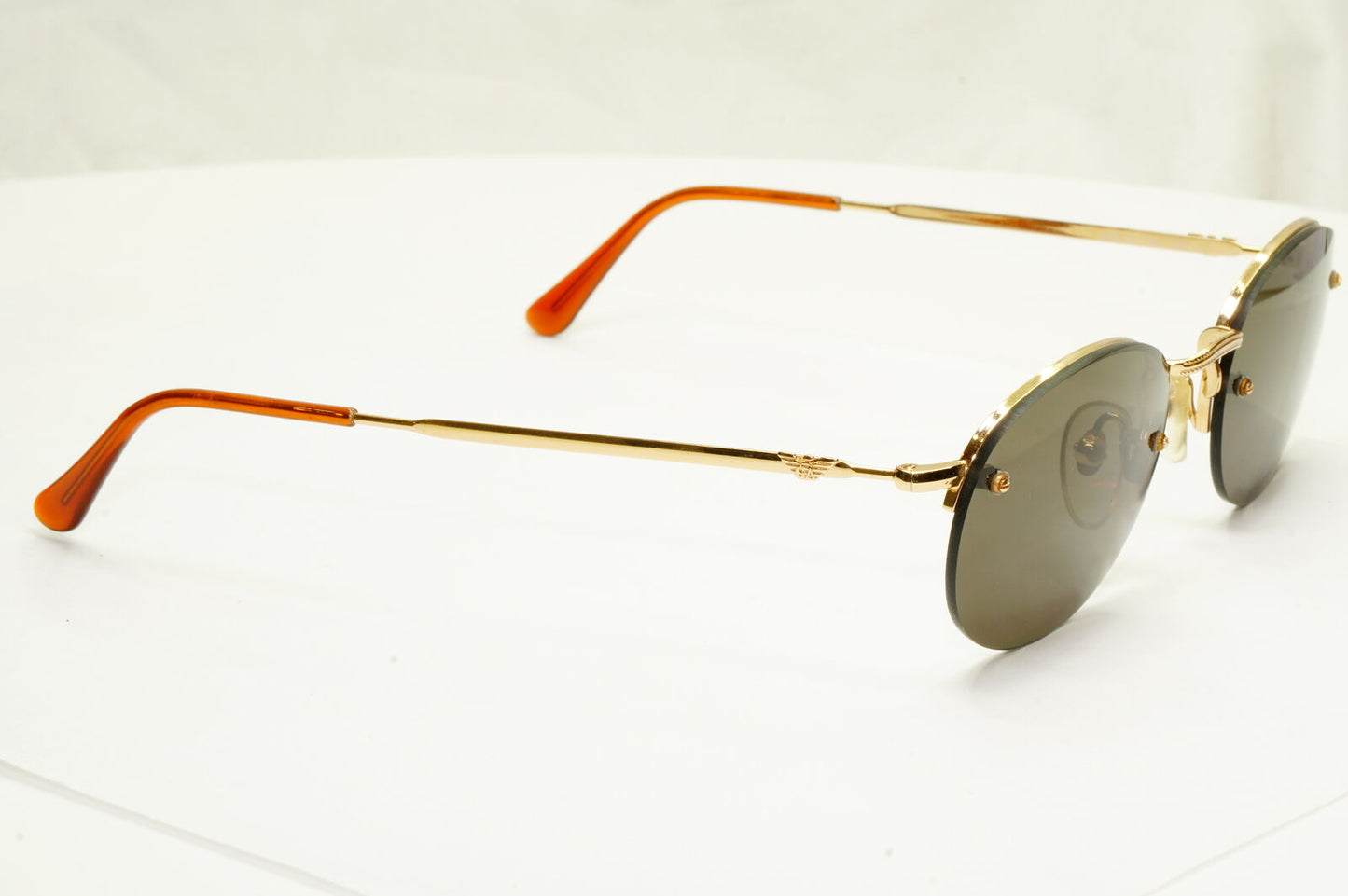 Emporio Armani 1997 Vintage Sunglasses Mens Womens Gold Eagle 043 743