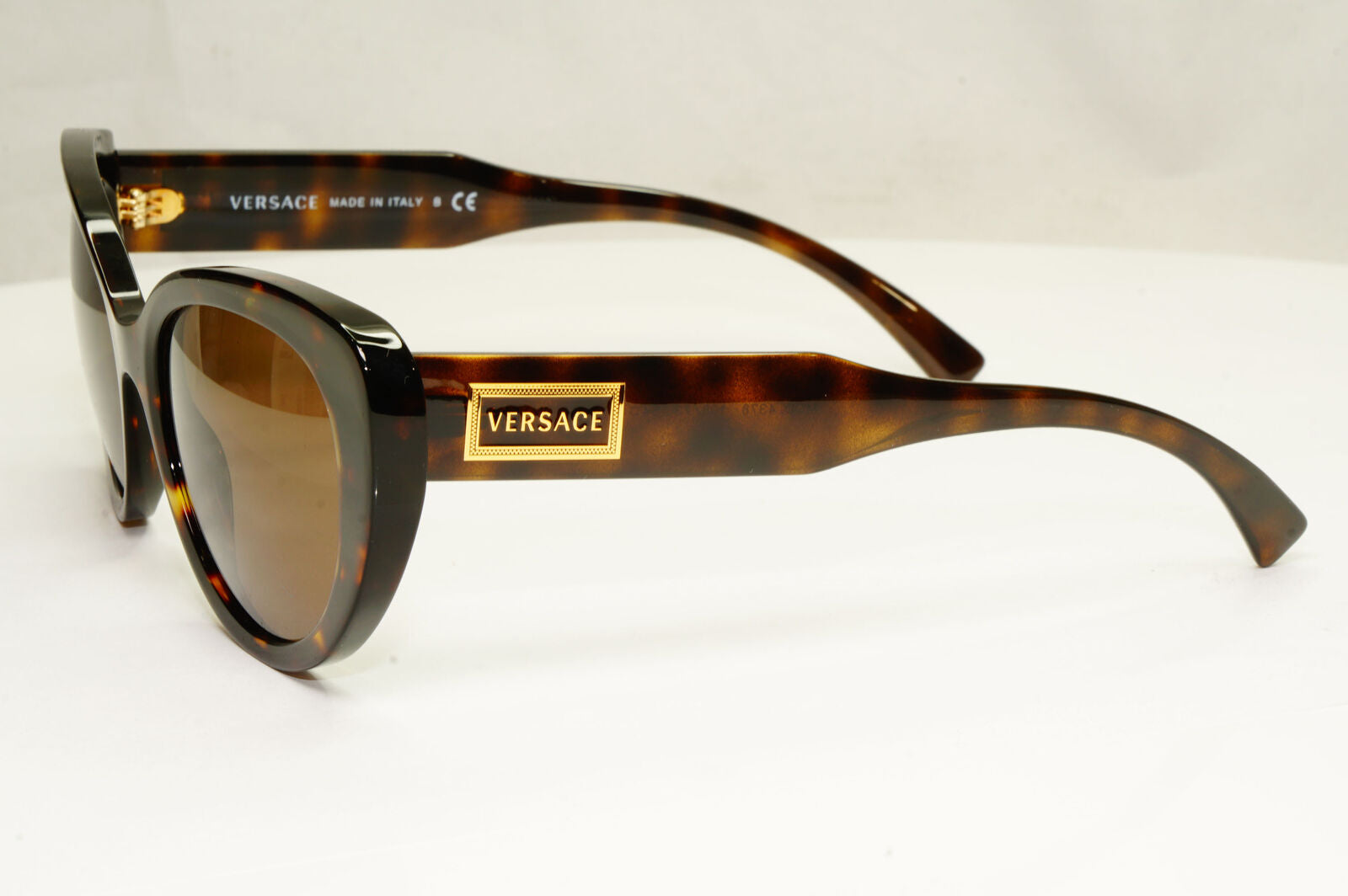 Versace Womens Brown Sunglasses Square Havana Tortoiseshell MOD 4378 108/73