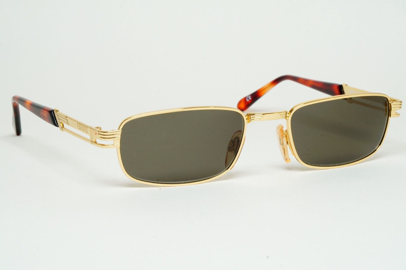 Versus Sunglasses 1996 by Gianni Versace Vintage Gold Grey MOD F20 COL 030
