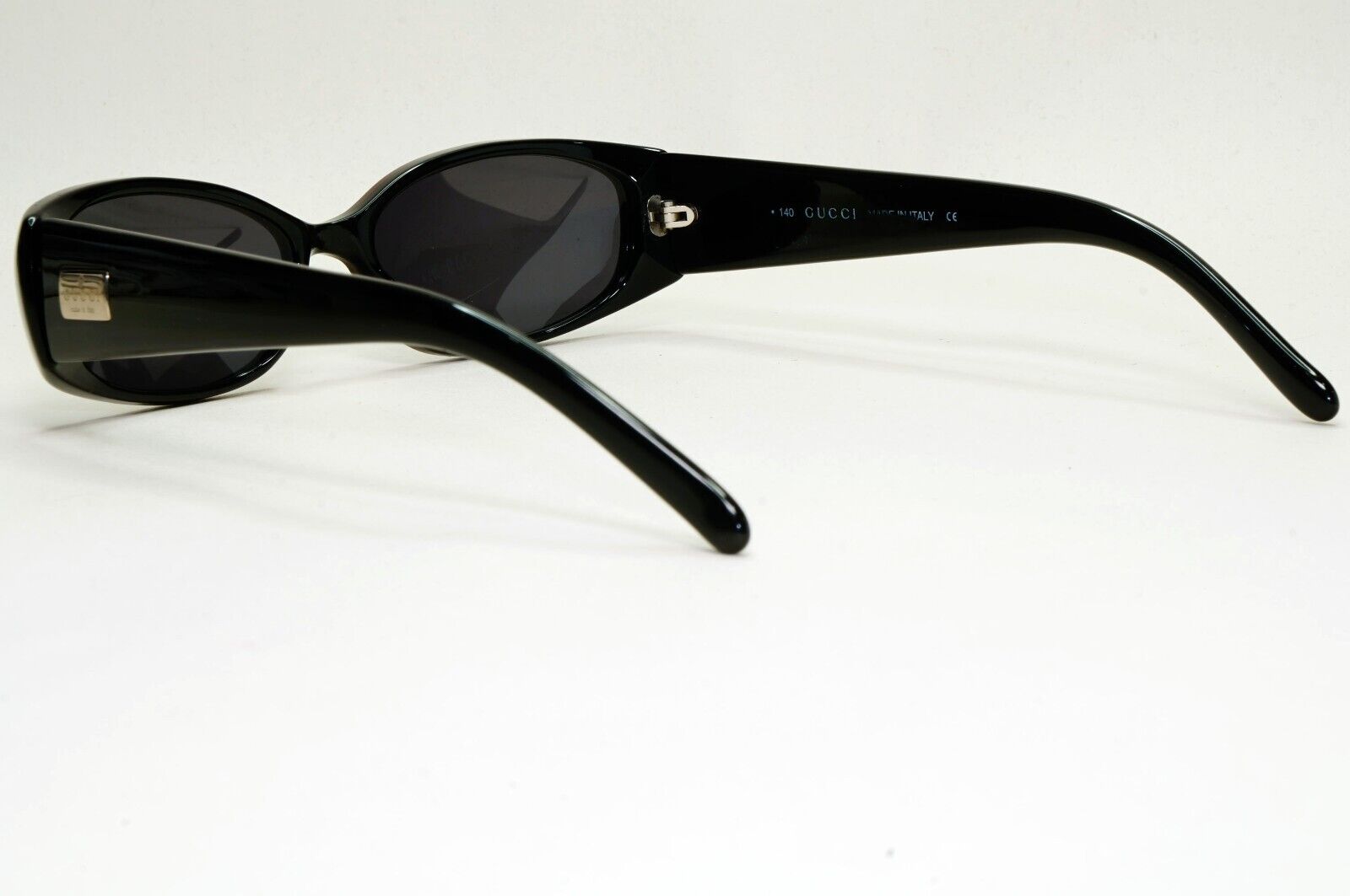 Gucci Sunglasses 1998 Vintage Black Rectangle GG 2451/S E5W Small 53mm 141024