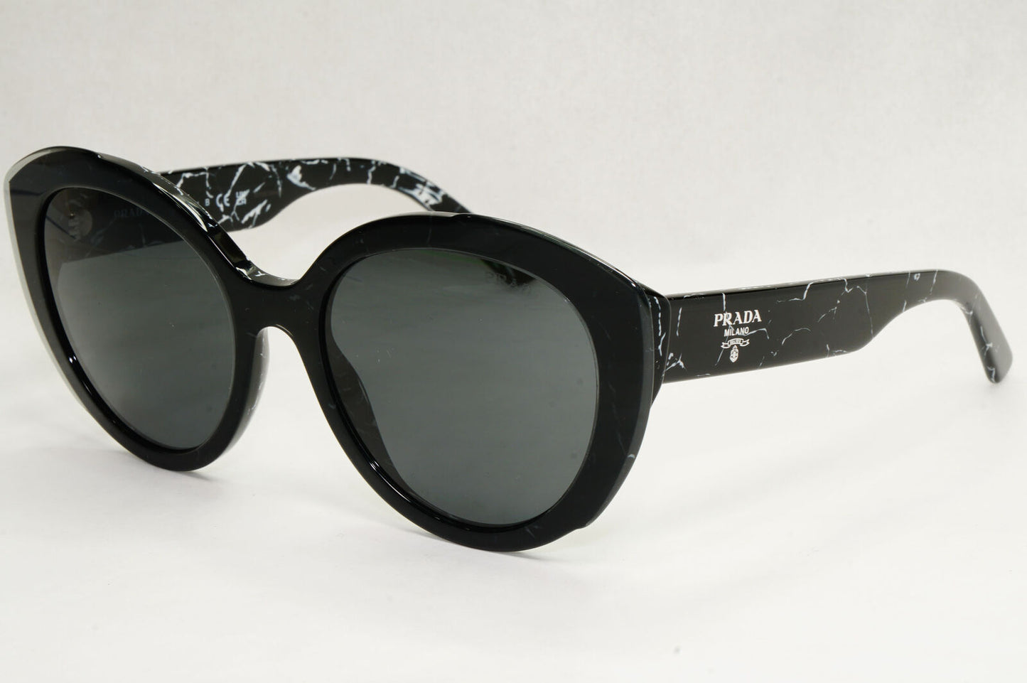 Prada Sunglasses Black Marble Lightning Grey PR01YS SPR 01Y 09V-5S0 270124