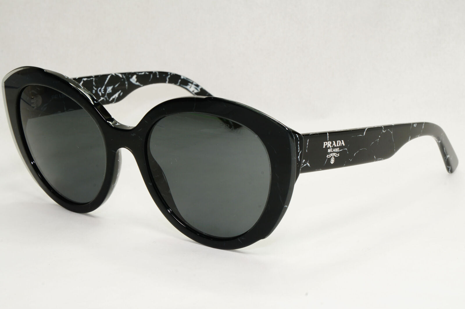 Prada Sunglasses Black Marble Lightning Grey PR01YS SPR 01Y 09V-5S0 270124