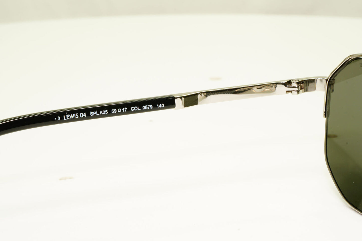 Police Lewis Hamilton F1 Sunglasses Silver Black Green Pilot 04 SPL A25 COL 0579