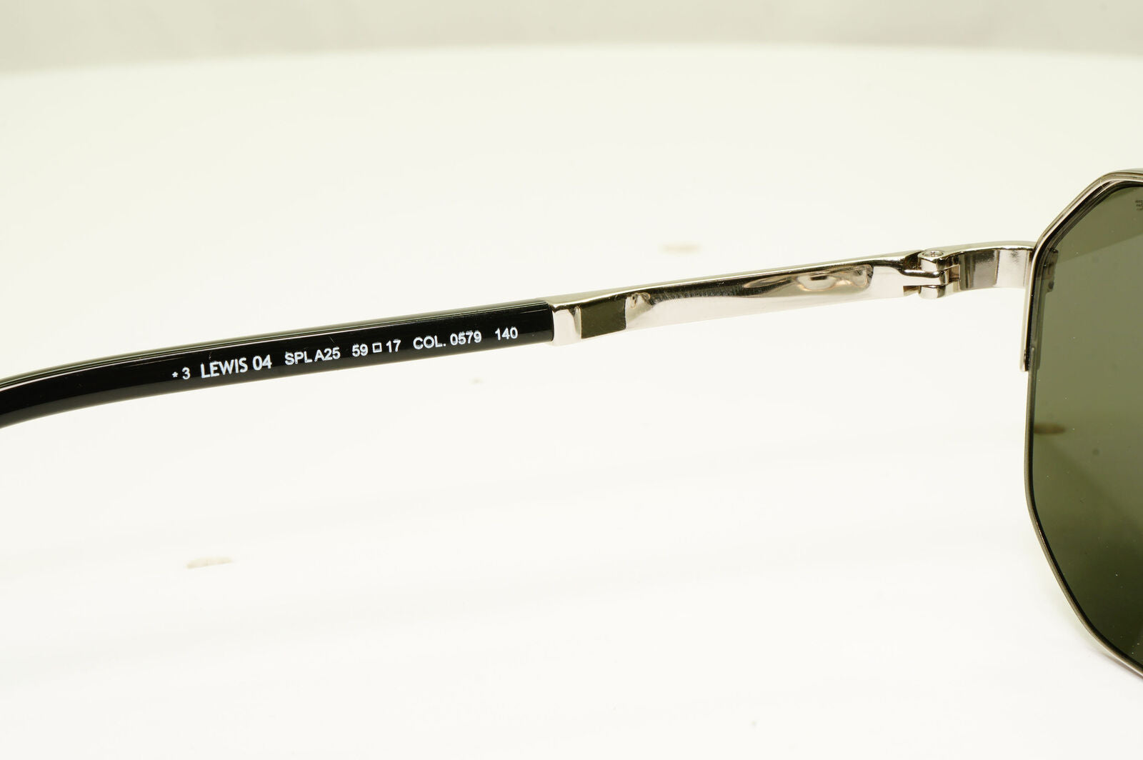 Police Lewis Hamilton F1 Sunglasses Silver Black Green Pilot 04 SPL A25 COL 0579