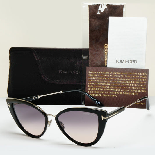 Tom Ford Sunglasses Anjelica-02 Cat Eye Black Grey Gradient FT0868 TF 868 01B